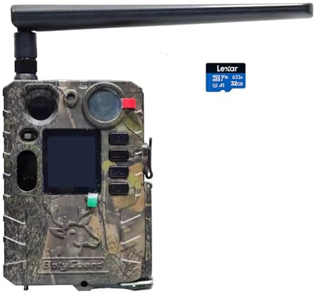 Bolyguard - Cámara de caza (4G, 37 MP, 4 K, HD, visión nocturna, 100 pies, IP66 SD, 32 GB)