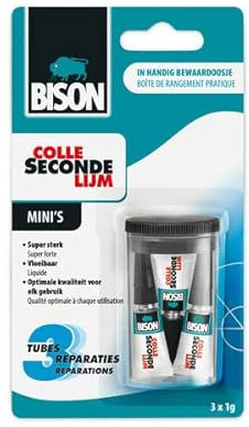 Bison BI-6309066 Sekundenkleber Mini 3x1 Gramm