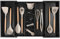 KitchenEdge Adjustable Kitchen Drawer Organizer for Utensils and Junk, Expandable 16 to 28 Inches Wide, 9 Compartments, Food-Safe Contract Grade Black Finish with 100% Sustainable Bamboo Wood