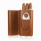 3 Zigarren Set Leder Zigarrenetui mit Cutter Zedernholz ausgekleidet Zigarren Humidor Portable Travel Zigarrenetui Braun
