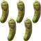 Koufeil Picolas Käfig Weihnachtsschmuck, Lustiger Nicolas Cage Pickle Weihnachtsbaumschmuck, Weihnachtsdekoration Mit Grünen Gurken Zum Aufhängen Als Weihnachtsdekoration Mitbringsel (5Pcs,New)