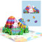 CNLITIHEKA Ostereier Pop Up Karte, Osterkarte, Osterhase Karte, Pop Up Ostergrußkarte, 3D Frohe Ostern handgemachte Karten, Pop Up Karten mit Umschlag und Blanko-Notiz.