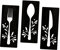 Zerodeko Elegante Cartello Con Set Di Posate in Legno Decorazione Da Parete Rustica Per Ristorante O Casa