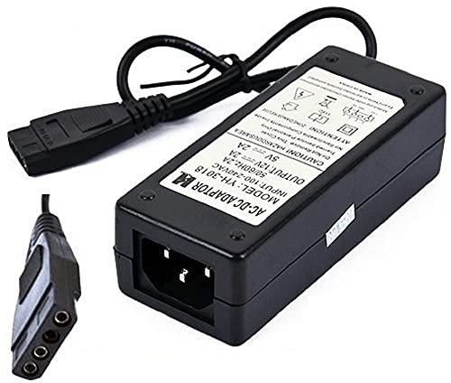 Cargador ESP Chargeur Secteur Bloc d'alimentation 12V 5V 2A 2000mA Compatible avec Remplacement pour Disque Dur MOLEX IDE External Hard Drive Câble Adaptateur Prise Pièces de Rechange