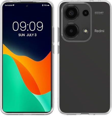 kwmobile Hülle kompatibel mit Xiaomi Redmi Note 13 Pro 4G - Silikon Handyhülle transparent - Handy Case in Transparent