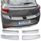 RECAMBO Ladekantenschutz Edelstahl matt gebürstet mit Textur - kompatibel für Dacia Sandero 3 - DJF - BJ ab 2021 - Styling und Schutz für die Stoßstange