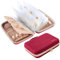 ProCase Large Travel Jewelry Organizer Case, Jewellry Home Storage Book Ring Binder with Clear Pockets for Presentation, Zippered Pouch Bag for Earrings Necklaces Bracelets -Wine