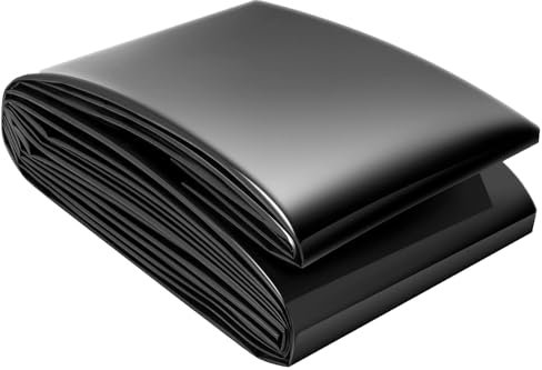 Preformado Revestimiento De Estanque, 1x2m 2x4m 5x6m 6x9m 7x12m Flexible Lona para Estanques, Para Piscinas De Peces Forro Y Lámina Cascada Exterior Membrana, 0.12mm Espesor(Size:3x5m(9.8ftx16.4ft))