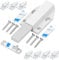 Magnetic Push Latch Without Nail Installation Tonitrui Heavy Duty Magnetic Touch Latches for Large Door Push Release Latch Kitchen Drawer Push Catch Press Out Latch(White 2 Pack)