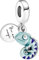 Feitery Color-changing Chameleon Dangle Hundepfote Glühwürmche Charms Reisen Kompatibilität für Pandora Armband Herz Anhänger Meerestiere Sommer-Schmuck