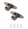 Umlenkrolle mit Duplex-Lager, Seilrolle mit Kugellagern, Metall Umlenkrollen, Stehblock flaschenzug für seile, Metall Umlenkrollen, Mit 4 Schrauben und 4 weißen Kunststoffhülsen (2 Stück)