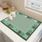 Odot Tapis Egouttoir Vaisselle, Style Marocain Tapis Absorbant Vaisselle Tapis Vaisselle Egouttoir Absorbant pour Comptoirs de Restaurant de Cuisine de Bar Café (Vert,40x60cm)