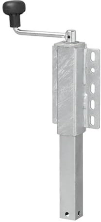 ProPlus Bootsstütze einstellbar als Bootstrailer Zubehör 40x40mm – ausdrehbar Spindelstütze Verstellbare Kurbelstützen bis 200kg Hubstütze für den Bootsanhänger aus Stahl und Kunststoff