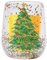 PhnkjGh Tasse à eau en verre, tasses en verre pour arbre de Noël | Tasses résistantes à la chaleur à double paroi pour sapin de Noël,Tasses à café en verre transparent pour thé, café, latte, expresso,