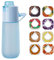 750ml Sport Air Wasserflasche mit 4 6 7 8 Geschmack Pods Trinkflasche BPA Frei, 0 Zucker 0 Kalorien für Fitness Schule (A1, 8 Geschmack Pods)