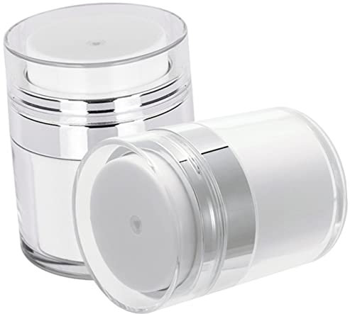 NOLITOY Cosmetic Containers Lids Travel Size Cream Dispenser Bottles Acrylic Moisturizer Dispensers Pump Bottles
