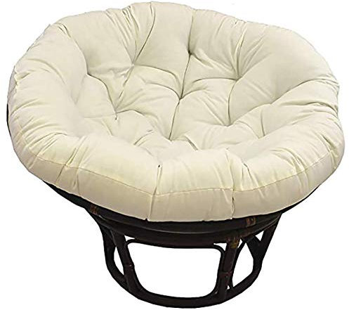 Outdoor-Stuhlkissen für Gartenschaukel, wasserdicht, rund, Beige, 105 cm