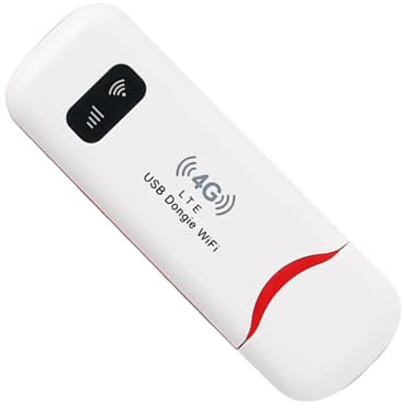 Módem WiFi USB 4g LTE – Punto de Acceso móvil USB, Router móvil, Stick de Red | Adaptador WiFi portátil con Cobertura de señal Fuerte, Tarjeta 4g para Coche, Viaje, Exterior, Acceso Remoto a Internet