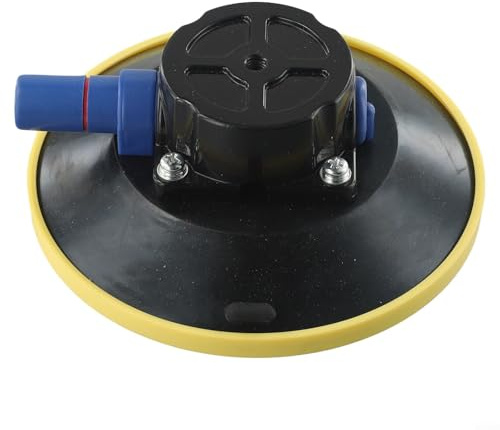 Jotekonoby 15,2 cm Aluminium-Vakuum-Saugnapf-Halterung mit Handpumpe für Glas/Metalloberflächen, Autoreparatur, Werkstatt, Werkzeuge, M8-Gewinde
