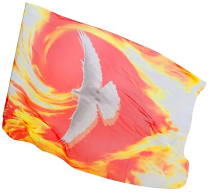 Worship Flags Chiffon Banner Stage Props Christian