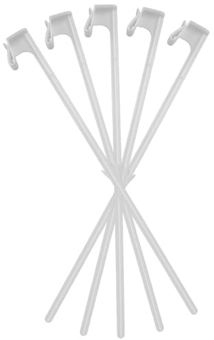 VALICLUD 5 Stück Flaggenmast für Autofenster 44cm Clip Fahnenhalter ohne Fahne Kompatibel für Auto und LKW Glatte Oberfläche Einfache Montage
