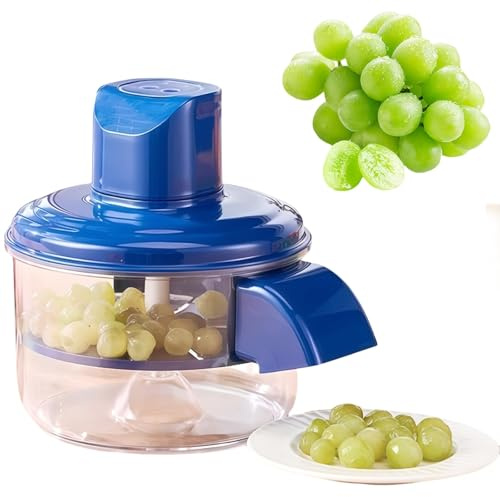 Snocciolatore automatico per ciliegie e pelapatate | Sistema a 5 lame ad alta potenza da 50 W | 1300 mAh cordless per pomodori e olive | Design blu per uso alimentare