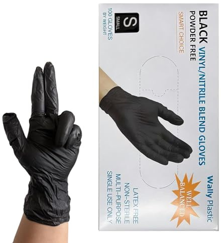 Pzmjwkyn Gants Sans Poudre - 100 Pièces Imperméables Résistantes à l'Huile,Lot de Gants de Coloration - Pour Voyage Domicile Studio Projets Coiffeurs Passionnés Et Maquilleurs