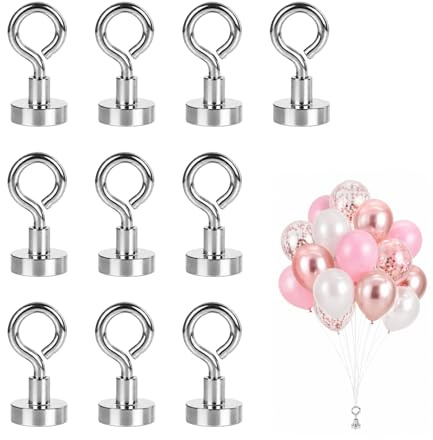 10 pesi magnetici per palloni ad elio 16 mm - pesi riutilizzabili, magnete potente per mantenere stabile i palloncini, ideale per matrimoni, compleanni e feste
