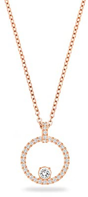 Swarovski Creativity Women's Pendant, Circular, White, Rose gold-tone plated