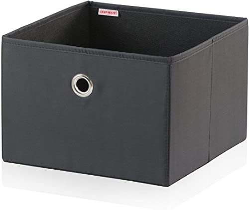 Leifheit Box, groß, Stoff, schwarz, 27.5 x 28 x 19 cm