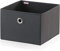 Leifheit Box, groß, Stoff, schwarz, 27.5 x 28 x 19 cm