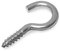 HEAVYTOOL Cup Hakenschraube mit Holzgewinde 4mm x 40mm (10 Stück) Edelstahl A2 AISI 304 Schraubhaken Deckenhaken Hakenholzschraube