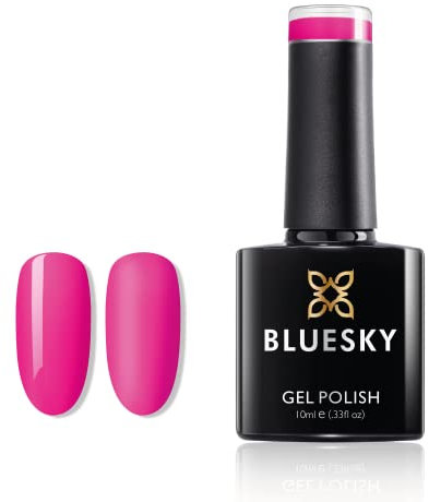 BLUESKY Gel Polish, Cherise, Neon06 Gel Polish, Pink, 10 ml
