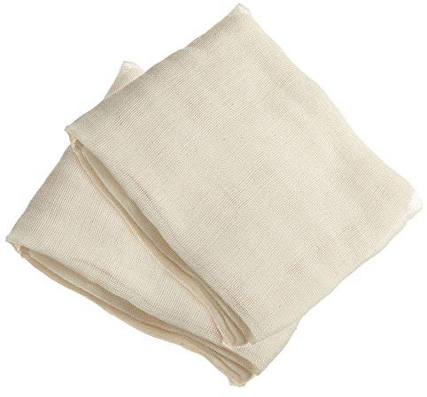 FOGAWA 2 PCS Käsetuch Passiertuch Wiederverwendbar Filter Cloth Bio Nussmilchbeutel Baumwolle 95 x 95 cm Seihtuch zur Käseherstellung für Lebensmittel Käse Tofu Milch Obst