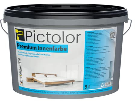 Malerversand Pictolor Premium Innenweiß 5 Liter Off-White