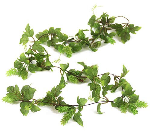 Kunstpflanzen Künstliche HOPFENGIRLANDE ca 180 cm. Hopfen Trieb, Ranke mit Hopfendolden. GRÜN. Art.: 23341 07