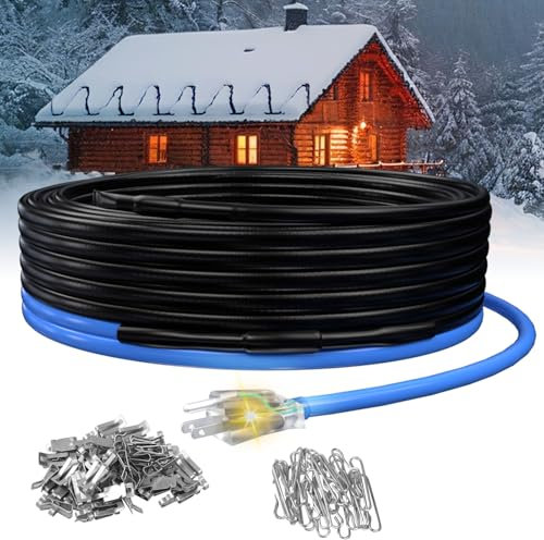 TOPDURE Heizkabel für Dächer und Dachrinnen, 120 V, CSA-ETL-zertifiziert, konstante Watt-Technologie für effiziente Eisdam-Prävention, 120 V