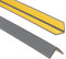 ProfiPVC Cornière PVC 25x25mm, 200cm - Baguette d’angle de protection, profilé d'angle caoutchouc autoadhésif - Protection d'angles et rebords, flexible, facile à installer, Anthracite