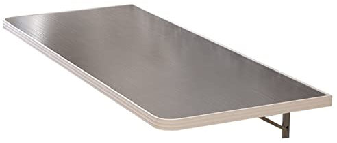 F-XW Wandklapptisch Outdoor Wetterfest Klapptisch Klein Wandtisch Küchentisch Schreibtisch Kindertisch Wand Klapptisch Balkon (Color : Silver, Size : L60xW30cm/23.5x11.8in)