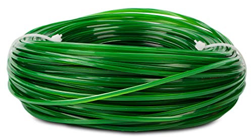 Trimmerfaden Mähfaden Rasentrimmer Faden Universal Quadrat Nylonschnur Unkraut Trimmer Fäden Fadenkopf für Motorsense Durchmesser 2.0mm X 50M, Grün