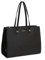 David Jones - Sac à Main Cabas Fourre-Tout Femme Grande Taille XL - Sac Porté Epaule Cours Lycée Travail Business Format A4 - Sac Simili Cuir Shopper Anse Longue Sacoche Ordinateur - Noir