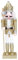 BESPORTBLE Traditional Wooden Nutcracker: 12 Inch Christmas Decor, Nutcracker Figurine Ornament, Desktop Decoration 1pc Golden