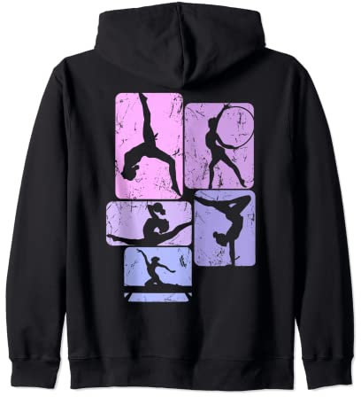 Turnerin Turnen Gymnastik Kinder Mädchen Damen Kapuzenjacke