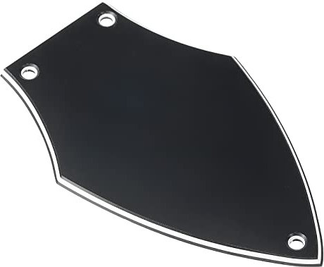 sourcing map Gitarre Dreieck Stange Cover 3 Loch Schwarz 91x56mm für E-Gitarre Teile Zubehör