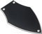 sourcing map Gitarre Dreieck Stange Cover 3 Loch Schwarz 91x56mm für E-Gitarre Teile Zubehör
