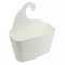 DIVCHI Bathroom Storage Caddy Basket with Self-Draining Design, Easy-to-Clean Shower Organiser Plastic Hanging Wall Organizer for Toiletries (White)