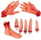 KALUROIL 4 PCS Fausse Main Halloween - Fausse Main - Décoration d'Halloween Effrayante - Main Horreur pour Maison Hantée et Accessoires de Scène
