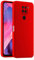 HULLIN Funda de Silicona Colorida para Teléfono, Adecuada para Redmi Note 9 (4G) (6.53) - Rojo Chino