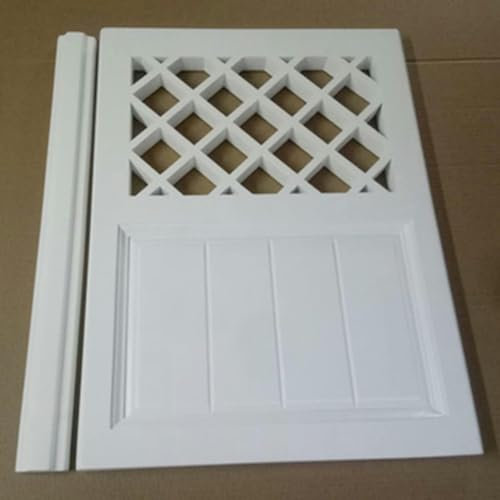 Puerta Vaiven Puertas de Salón Individuales de Madera para Patio de Jardín Abatibles, Puerta de Media Cintura de Café Personalizable Interior Exterior Blanco, para Decoración de Mamparas de Entrada (