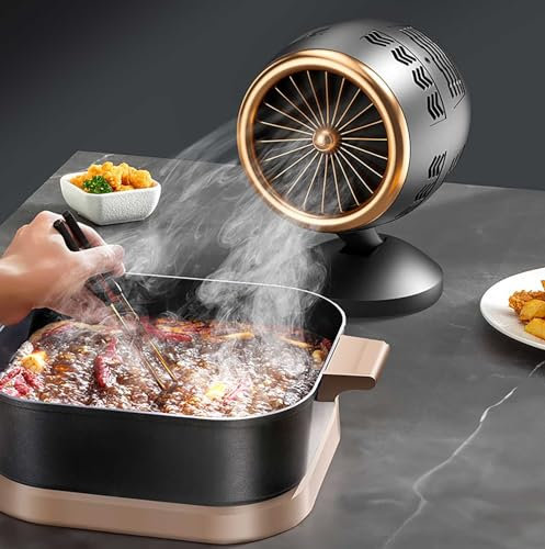 Campana extractora portátil, con soporte de ajuste giratorio de 360 °, succión potente campana extractora móvil de bajo ruido, para el hogar, la cocina